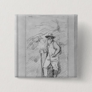 Paul Cezanne   Camille Pissarro 15 Cm Square Badge