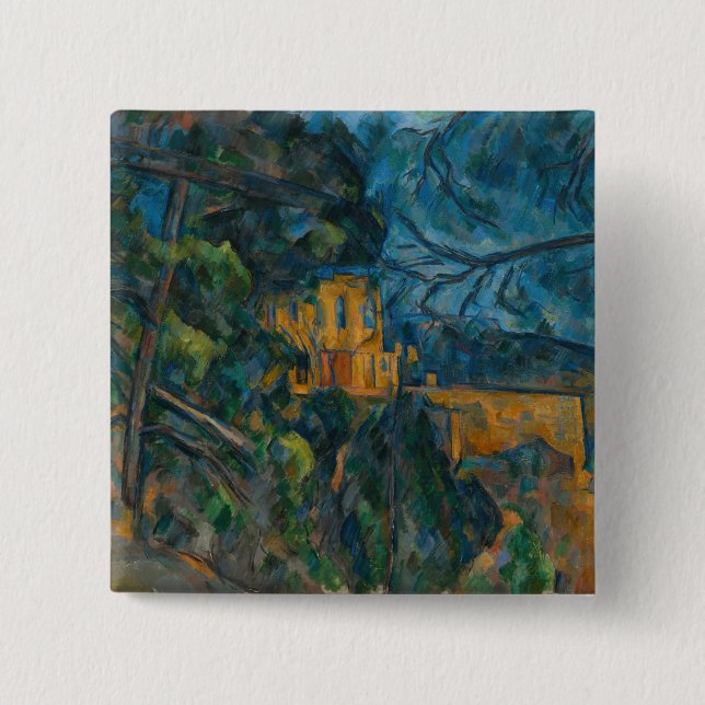 Paul Cezanne - Chateau Noir 15 Cm Square Badge (Front)