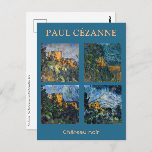 Paul Cezanne - Chateau Noir Masterpieces Selection Postcard (Front/Back)