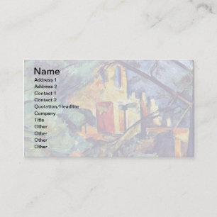 Paul Cezanne - Chateau Noir The Black Manor Business Card