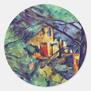 Paul Cezanne - Chateau Noir The Black Manor Classic Round Sticker