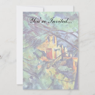 Paul Cezanne - Chateau Noir The Black Manor Invitation