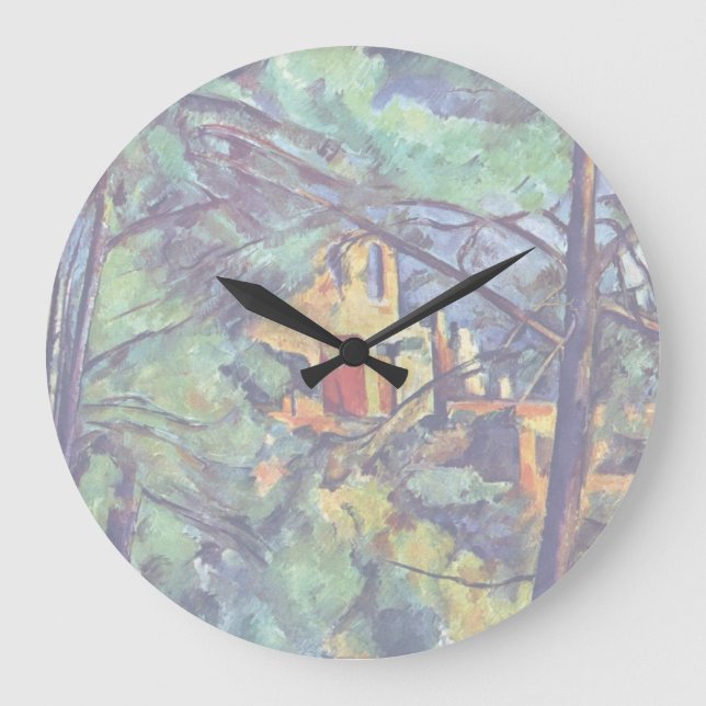 Paul Cezanne - Chateau Noir The Black Manor Large Clock (Front)