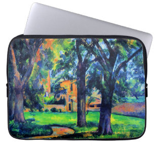 Paul Cezanne - Chestnut Tree and Farm, Laptop Sleeve
