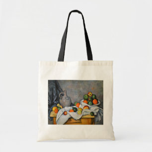 Paul Cezanne - Curtain, Jug and Fruit Bowl Tote Bag