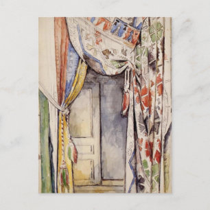 Paul Cezanne- Curtains Postcard
