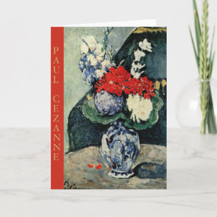 Paul Cezanne, Delft Vase with Flowers Notecard