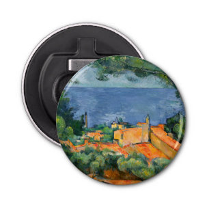 Paul Cezanne - Estaque with Red Roofs Bottle Opener