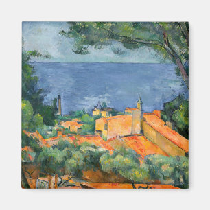 Paul Cezanne - Estaque with Red Roofs Magnet
