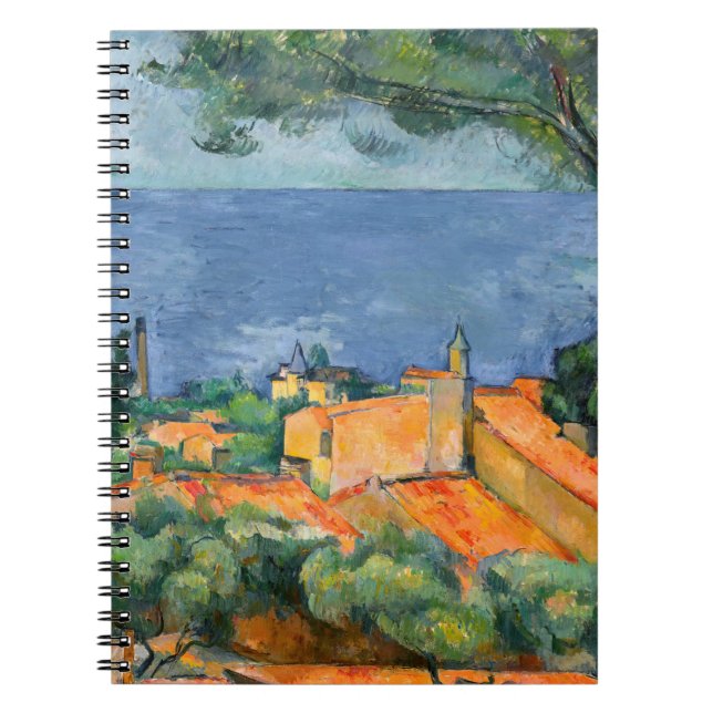 Paul Cezanne - Estaque with Red Roofs Notebook (Front)