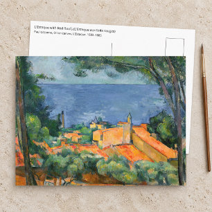 Paul Cezanne - Estaque with Red Roofs Postcard