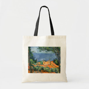Paul Cezanne - Estaque with Red Roofs Tote Bag