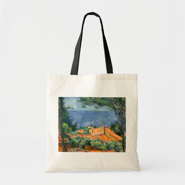 Paul Cezanne - Estaque with Red Roofs Tote Bag (Front)