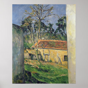 Paul Cezanne Farmyard at Auvers, c.1879-80 Poster