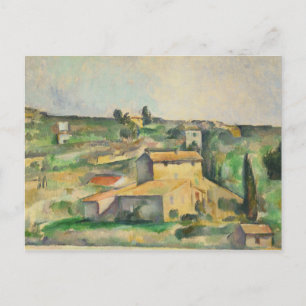Paul Cezanne - Fields at Bellevue Postcard