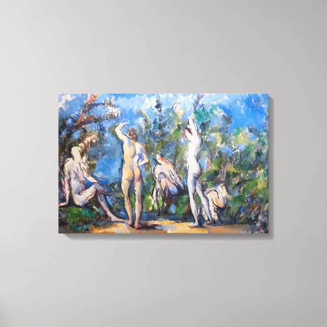 Paul Cezanne - Five Bathers Canvas Print (Front)