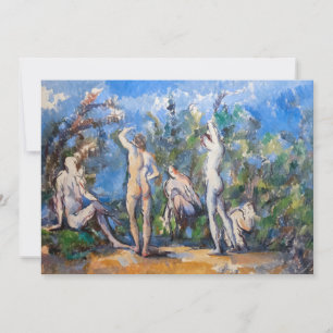 Paul Cezanne - Five Bathers Invitation