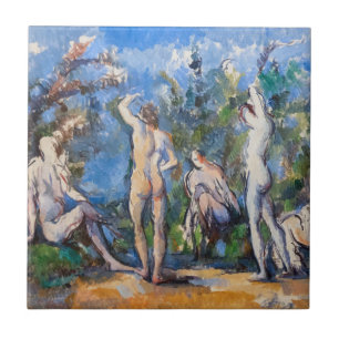 Paul Cezanne - Five Bathers Tile