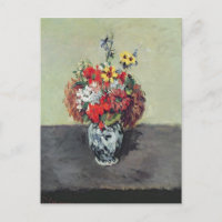 Paul Cezanne | Flowers in a Delft vase, c.1873-75