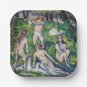Paul Cezanne - Four Bathers Paper Plate