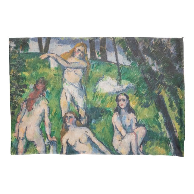 Paul Cezanne - Four Bathers Pillowcase (Front)