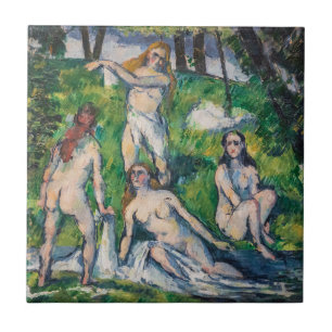 Paul Cezanne - Four Bathers Tile