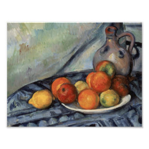 Paul Cezanne - Fruit and a Jug on a Table Photo Print