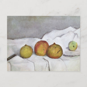 Paul Cezanne   Fruit on a Cloth, c.1890 Postcard