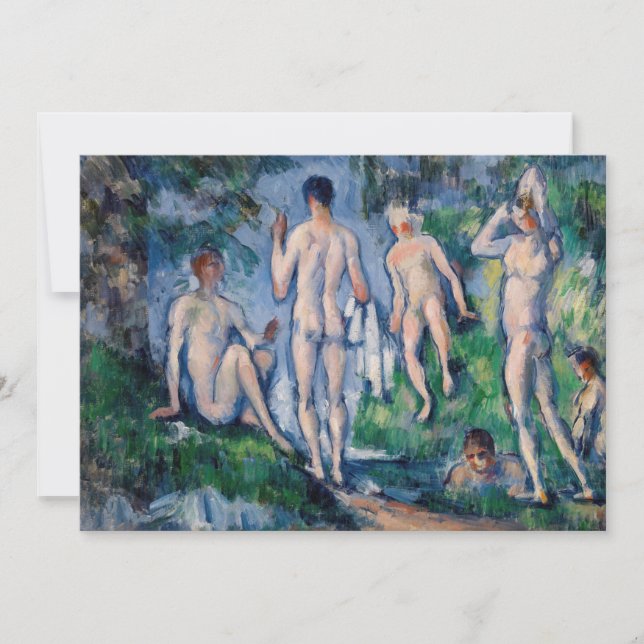 Paul Cezanne - Group of Bathers Invitation (Front)