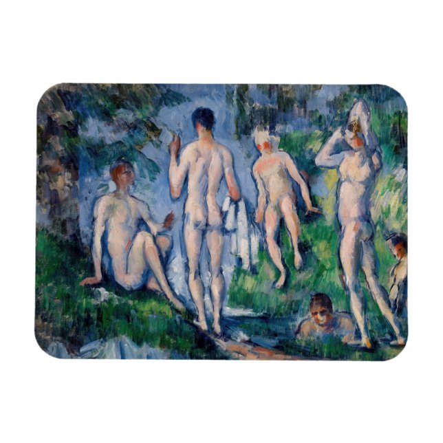Paul Cezanne - Group of Bathers Magnet (Horizontal)