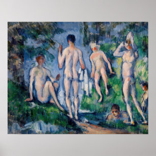 Paul Cezanne - Group of Bathers Poster