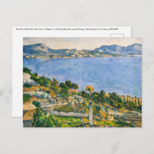 Paul Cezanne - Gulf of Marseille seen from Estaque Postcard