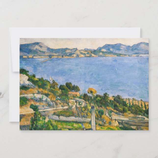 Paul Cezanne - Gulf of Marseille seen from Estaque Thank You Card (Front)