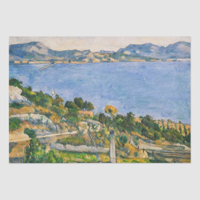 Paul Cezanne - Gulf of Marseille seen from Estaque Tissue Paper (Front)