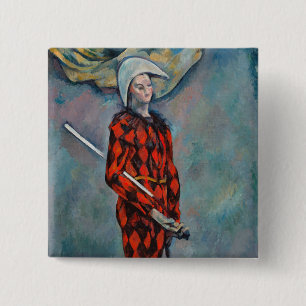 Paul Cezanne - Harlequin 15 Cm Square Badge