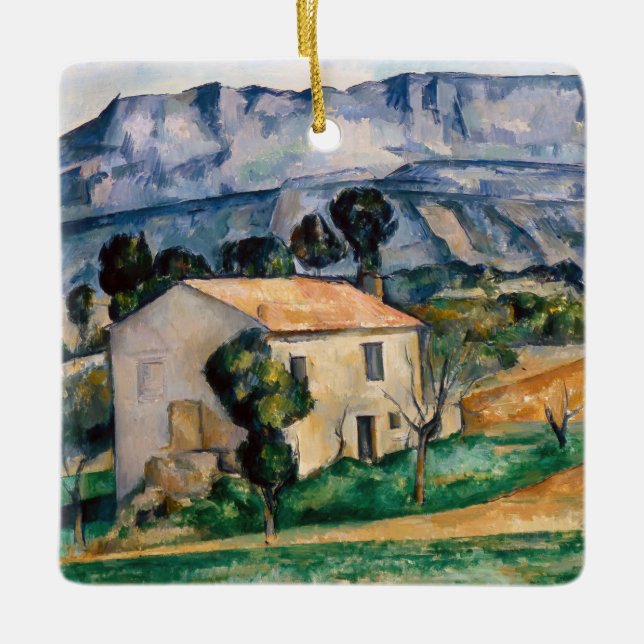 Paul Cezanne - House in Provence Ceramic Ornament (Front)