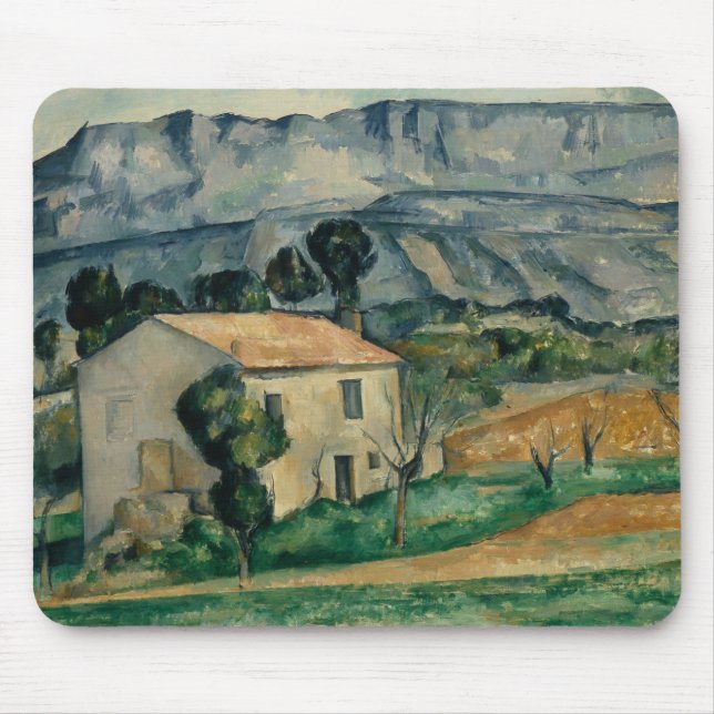 Paul Cezanne - House in Provence Mouse Mat (Front)