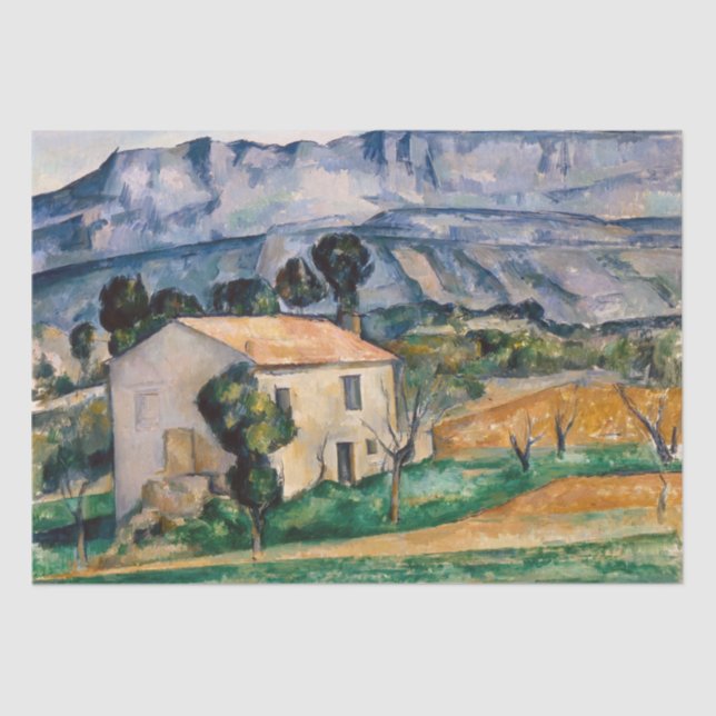 Paul Cezanne - House in Provence Tissue Paper (Front)