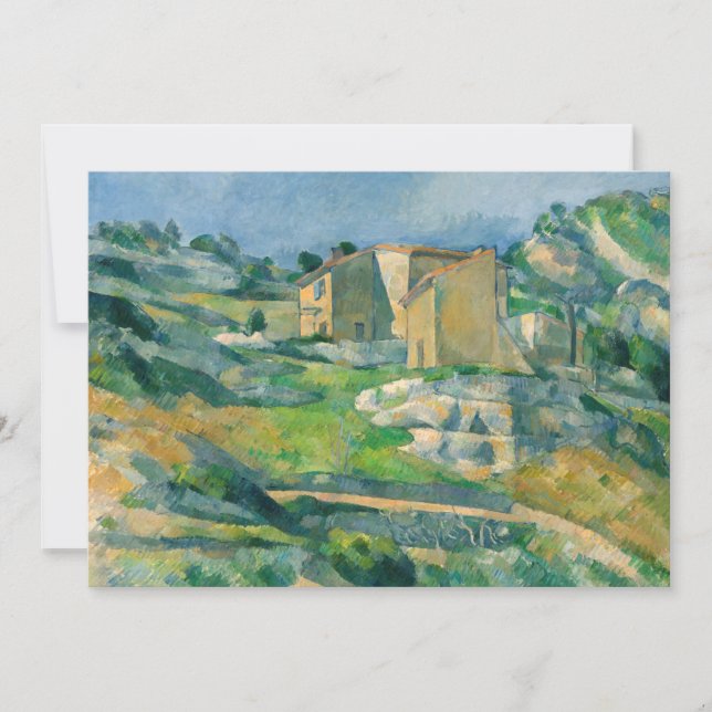 Paul Cezanne - Houses in Provence, Riaux Valley Invitation (Front)