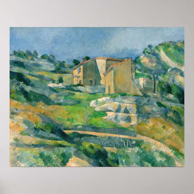 Paul Cezanne - Houses in Provence, Riaux Valley Poster (Front)