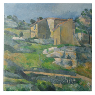 Paul Cezanne   Houses in the Provence: The Riaux V Tile