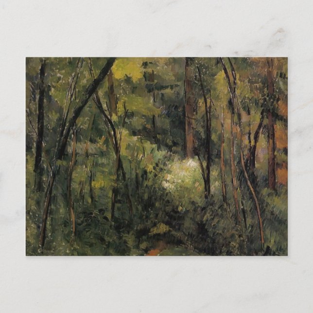 Paul Cezanne- In the Woods Postcard (Front)