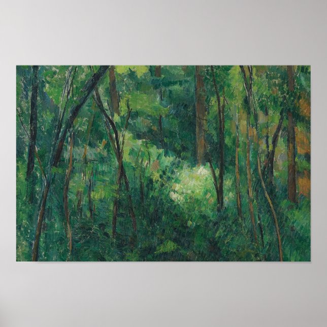 Paul Cezanne - Interior of a Forest Poster (Front)