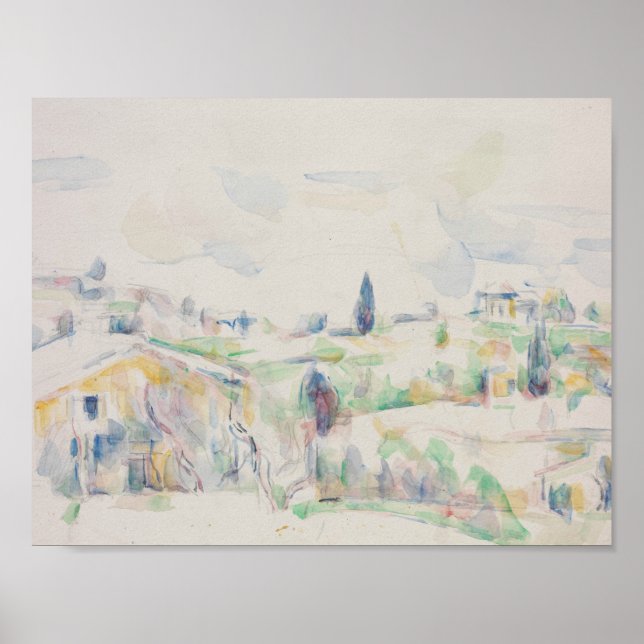 Paul Cezanne - Landscape in Provence Poster (Front)