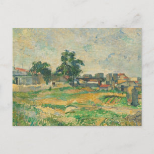Paul Cezanne   Landscape near Paris, c. 1876 (oil  Postcard