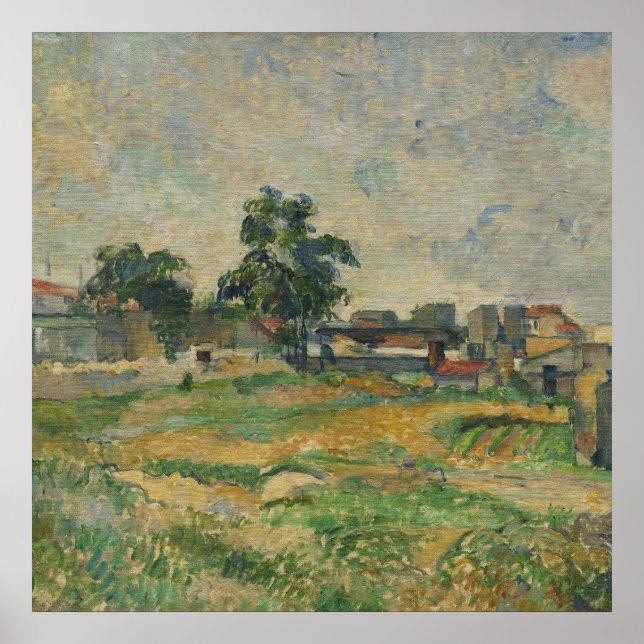 Paul Cezanne - Landscape Near Paris Poster (Front)