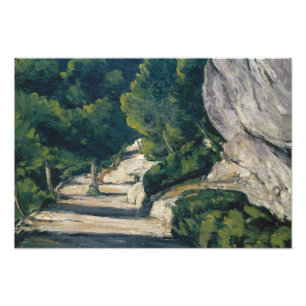 Paul Cezanne - Landscape. Road with Trees in Rocky Photo Print