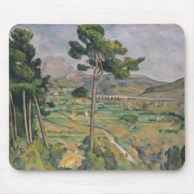 Paul Cezanne | Landscape with viaduct Mouse Mat (Front)