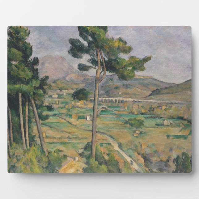 Paul Cezanne | Landscape with viaduct Plaque (Front)