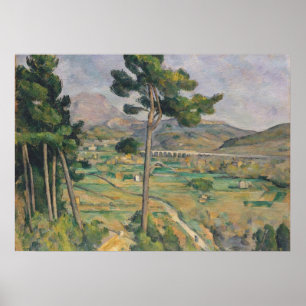 Paul Cezanne   Landscape with viaduct Poster